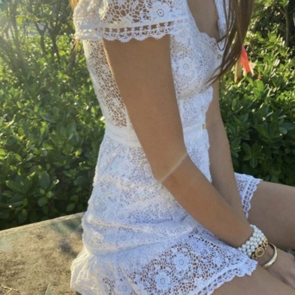 LoveShackFancy Acantha White Dress size 2 Revolve - Picture 4 of 10